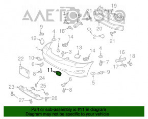 Capacul carligului de tractare al bara fata stanga Lexus RX300 RX330 RX350 04-09