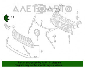 Заглушка буксир крюка переднего бампера Lexus ES300h ES350 16-18 рест