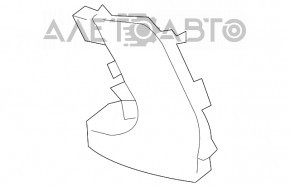 Capacul de protecție al bara față fără crom stânga Lexus RX350 RX450h 13-15 restilizat nou original