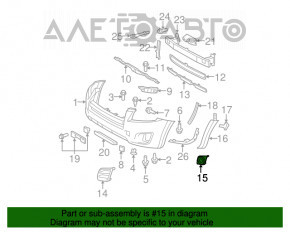 Обрамление птф левое Toyota Rav4 06-12 OEM