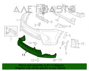 Buza bara fata Toyota Highlander 17-19 noua OEM originala