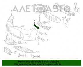 Suportul pentru bara de protecție față stânga Toyota Avalon 13-18, nou, original OEM