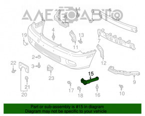 Suportul de bara fata stanga pentru Lexus ES300 ES330, nou, original OEM.