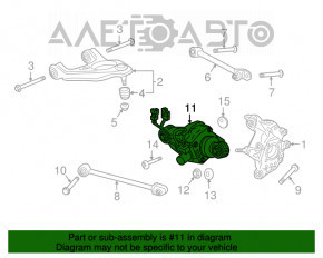 Actuatorul suspensiei din spate dreapta pentru Acura TLX 15- FWD