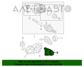 Опора редуктора левая Toyota Rav4 13-18