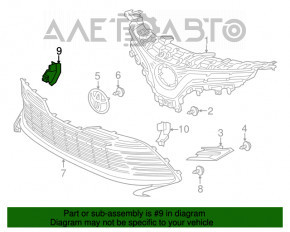 Крепления нижней решетки переднего бампера правое Toyota Camry v70 18-20 L/LE/XLE