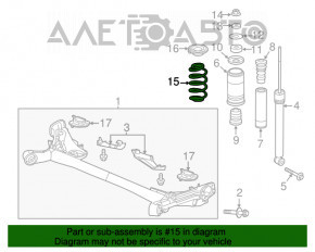 Arc spate dreapta Honda HR-V 16-22 rigiditate roșu alb.