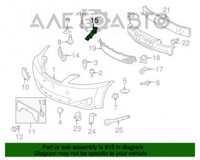 Крепление переднего бампера правое Lexus IS250 IS350 06-13 боковое