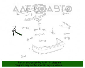 Suport bara spate stânga sus Toyota Camry v30 2.4 nou OEM original