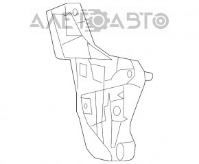 Крепление заднего бампера правое нижнее Lexus RX350 RX450h 10-15 новый OEM оригинал