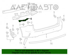 Крепление заднего бампера правое Lexus RX350 RX450h 16-22 новый OEM оригинал