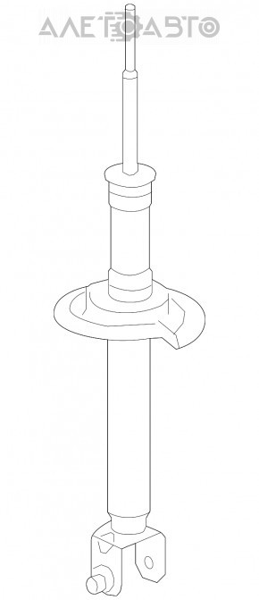Стойка амортизатора в сборе задняя левая Honda Accord 13-15 дорест hybrid