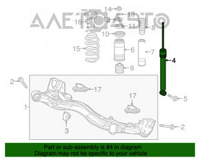 Амортизатор задний левый Honda HR-V 16-22