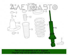 Amortizor spate stânga Acura MDX 14-20 FWD