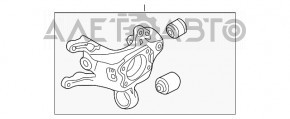 Цапфа задняя левая Kia Optima 11-15 алюминий