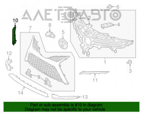 Молдинг переднего бампера правый Toyota Camry v70 18-24 SE\XSE