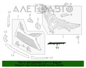 Молдинг переднего бампера левый Toyota Camry v70 18-24 SE\XSE