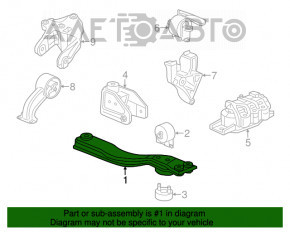 Amplificatorul de subramă frontală Dodge Journey 11- rugina, zgârietură