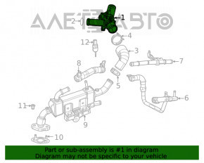 Клапан ЕГР Jeep Grand Cherokee WK2 11-21 3.6