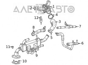 Клапан ЕГР Jeep Grand Cherokee WK2 11-21 3.6