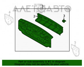 Panoul din spate al Mitsubishi Eclipse Cross 18- 4 piese, grafit