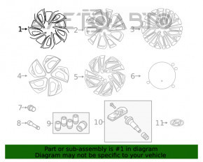 Комплект дисков R17 4шт Hyundai Tucson 16-21