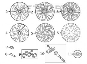 Set de jante R17 4 bucăți Hyundai Tucson 16-20