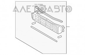 Jaluzele deflectorului radiatorului Toyota Camry v70 18- hibrid