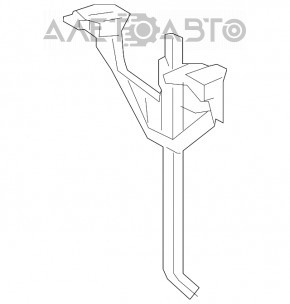 Планка замка капота Lexus RX350 RX450h 16-22 погнута