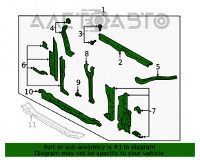 Televizor radiator complet asamblat pentru Subaru Forester 19- SK cu gene.