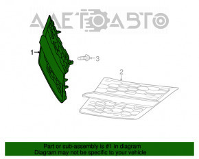 Grila radiatorului dreapta Toyota Rav4 13-15 pre-restilizare, noua, originala OEM