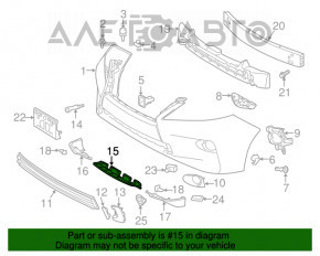 Grila bara fata inferioara Lexus RX350 RX450h 13-15 retea, structura, presata fagure