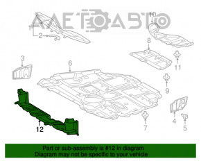 Deflector radiator inferior Toyota Prius 30 13-15 rest, crep spart