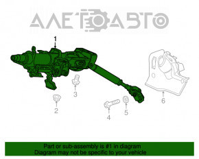 Рулевая колонка Honda Civic X FC 16-20 МКПП