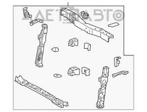 Televizorul panoului de radiator Toyota Prius 30 10-15 fără bara superioară