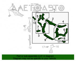 Televizor panou radiator Lexus RX300 RX330 RX350 RX400h 04-09