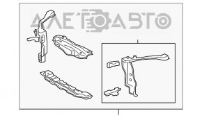 Televizor panou radiator Lexus LS460 LS600h 07-12 partea stângă