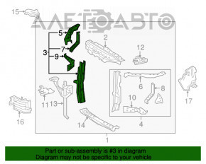 Ocularul televizorului drept pentru Lexus RX350 RX450h 16-22, nou, original OEM