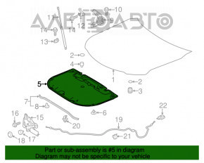 Izolarea capotei Toyota Camry v70 18-