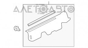 Garnitură aripă capotă - aripă dreapta Toyota Rav4 13-18