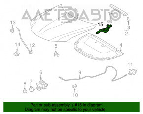 Петля капота правая Lexus CT200h 11-17