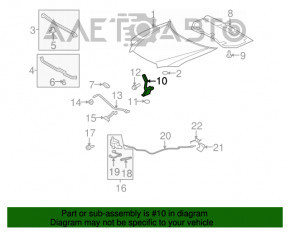 Capota stângă a Toyota Highlander 08-13