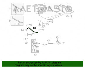 Suport de capot pentru Toyota Highlander 08-13