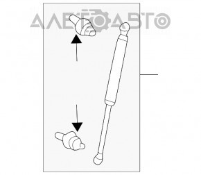 Amortizorul capotei stânga pentru Lexus GX470 03-09, nou, original OEM.