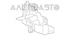 Замок капота Lexus ES300h ES350 13-18 с датчиком, сломано крепление фишки