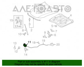 Замок капота Lexus IS250 IS300 IS350 06-13