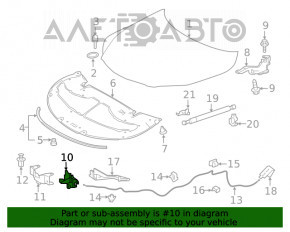 Замок капота Lexus RX350 RX450h 16-22 OEM