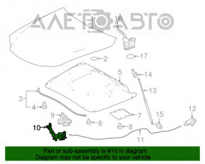 Capota de blocare a capotei Lexus IS 14-20