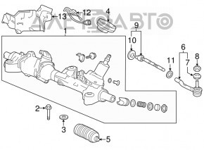 Bară de direcție pentru Honda Accord 13-15 hibrid