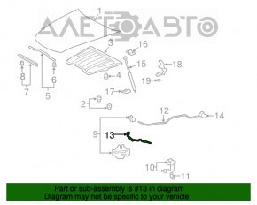 Capota de blocare a capotei Lexus LS460 LS600h 07-12